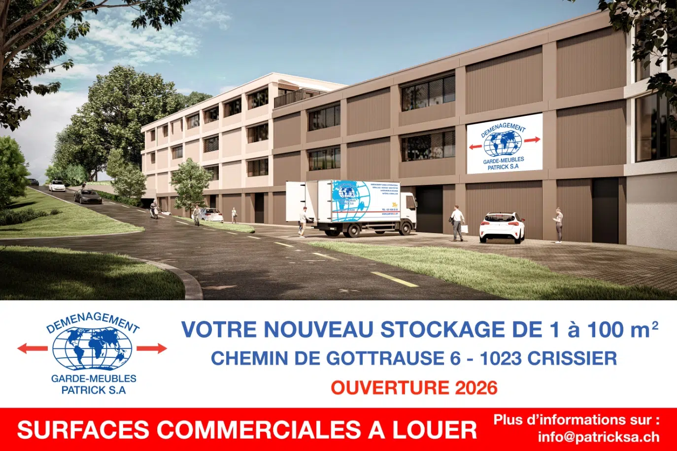 Déménagement Patrick SA Nouveau stockage